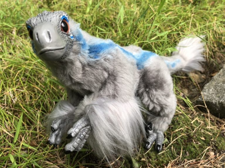 cute raptor plush